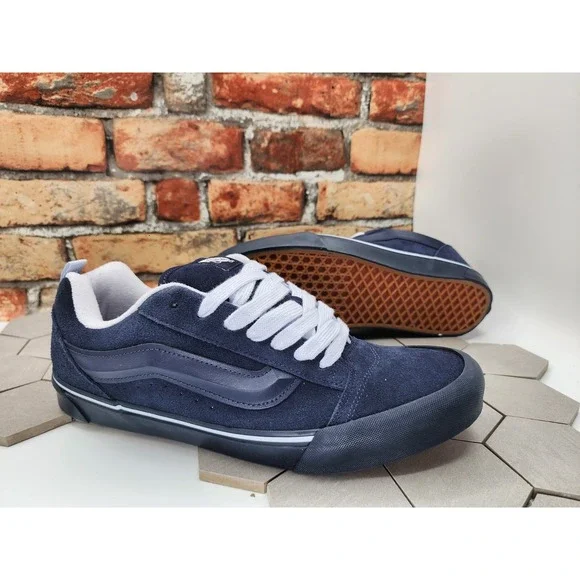 Vans Utility Mono Knu Skool Skate Men Sz 11.5 Sneakers Shoes Navy VN0009QCBX9